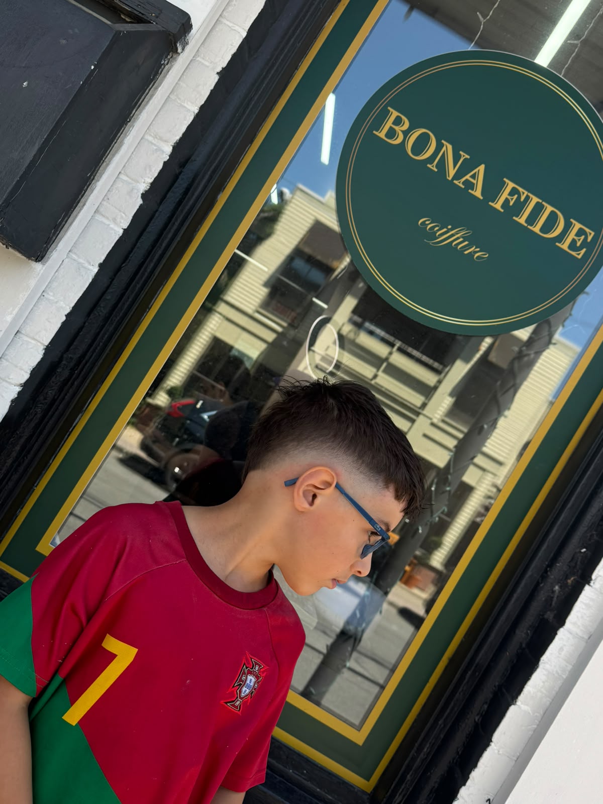 Fresh fade with textured top