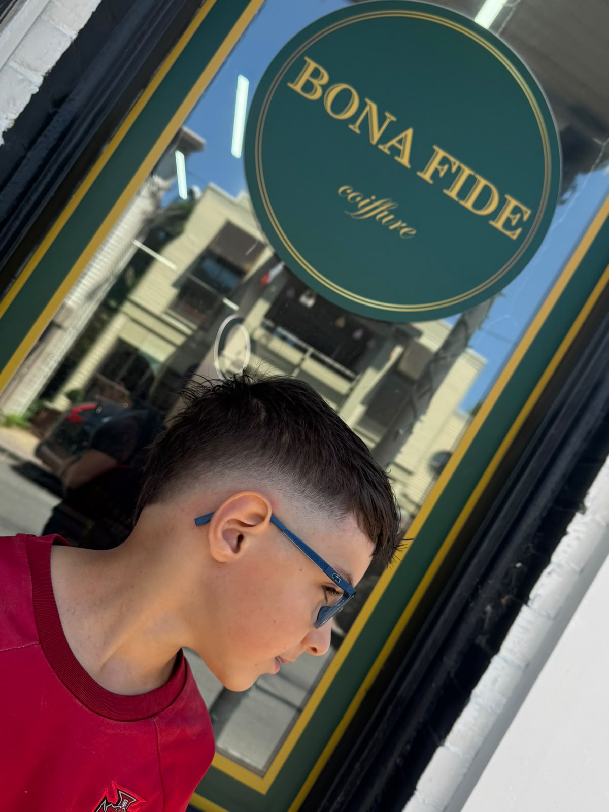Textured crop with skin fade